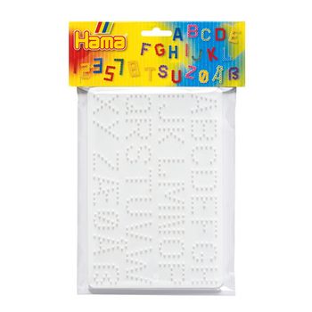 Blister Hama Beads Midi Placa/pegboard Abecedario/letras Y Nãºmeros