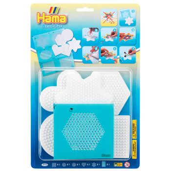 Blister Hama Beads Midi 5 Placas / Pegboards Pequeã±as + 1 Hama Bead-tac