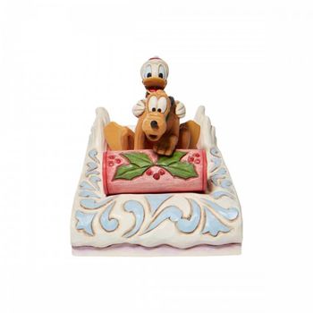 Figura Donal & Pluto Trineo Navidad Disney