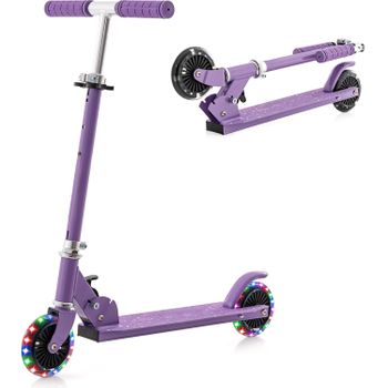 Patinete Para Niños, Patinete Con 2 Ruedas Intermitentesφ110 Mm Costway 66 X 33 X 80 Cm