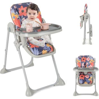 Trona Convertible Para Bebés Con Altura Regulable, Costway 86 X 60 X 101 Cm Gris