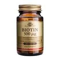 Biotina 300 Μg Solgar, 100 Comprimidos