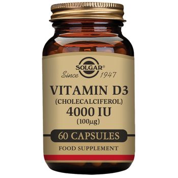 Solgar Vitamina D3 Ui 100 Mcg Cápsulas Vegetales