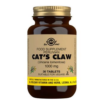 Uña De Gato Solgar 30 Cápsulas 1000 Mg