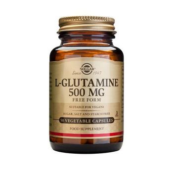 L-glutamina 500 Mg Solgar, Cápsulas Vegetales