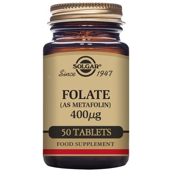 Solgar Folato 400 Mcg 50 Comprimidos