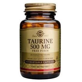 Taurina 500 Mg Solgar, 50 Cápsulas