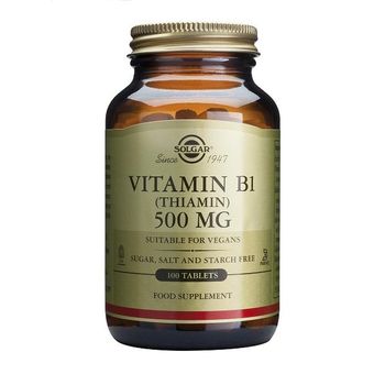 Vitamina B1 500 Mg (tiamina) Solgar, 100 Comprimidos