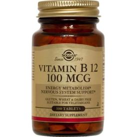 Solgar Vitamina B12 100 Mcg 100 Comprimidos