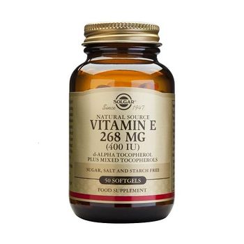 Vitamina E 400 Ui Solgar, 250 Cápsulas Blandas