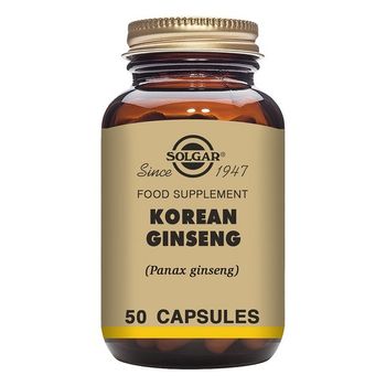 Ginseng Coreano Extracto De Raíz Solgar Cantidad 50 Cápsulas