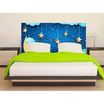 Cabecero Cama Infantil Noche Estrellada 100 X 60 Cm