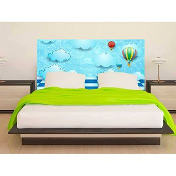 Cabecero Cama Infantil Nubes Y Globos 115 X 60 Cm