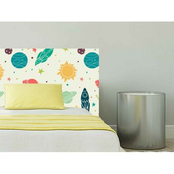 Cabecero Cama Infantil Planetas Universo 100 X 60 Cm