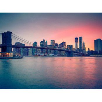 Cabecero Cama Puente Brooklyn Atardecer 200 X 60 Cm