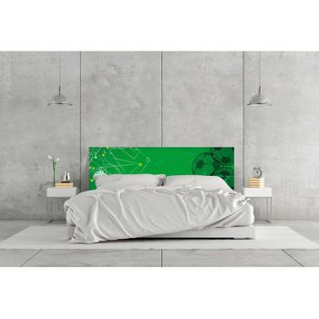 Cabecero Cama Fútbol Verde 200 X 60 Cm