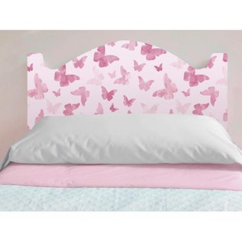 Cabecero Cama Infantil Mariposas Rosas 100 X 60 Cm