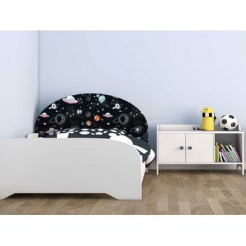 Cabecero Cama Infantil Planetas Espaciales 115 X 60 Cm