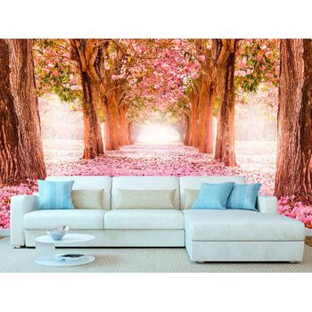 Fotomural Vinilo Paisaje Rosas 350 X 250 Cm