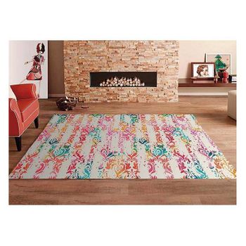 Alfombra Pvc Motivo Primaveral 95 X 95 Cm