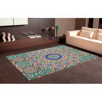 Alfombra Pvc Mosaico Romano 95 X 133 Cm