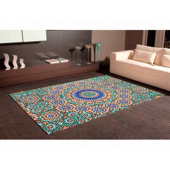 Alfombra Pvc Mosaico Romano 95 X 165 Cm