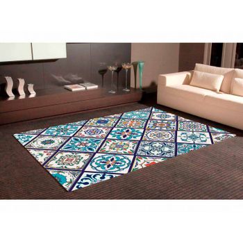 Alfombra Pvc Mosaico Tipo Azulejo 95 X 95 Cm