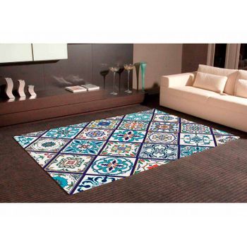 Alfombra Pvc Mosaico Tipo Azulejo 95 X 200 Cm