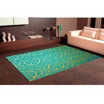 Alfombra Pvc Estampado Bicolor 95 X 120 Cm