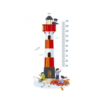 Vinilo Decorativo Infantil Faro Medidor 75 Cm X 40 Cm