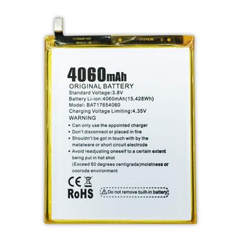 Bateria Compatible Doogee Mix 2 - Bat17654060 (4060mah) / Capacidad Original / Repuesto Nuevo Calidad Maxima / Envio Rápido /