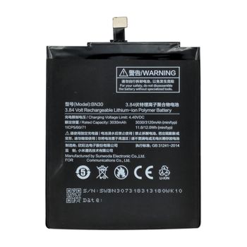 Bateria Compatible Xiaomi Bn30 - Xiaomi Redmi 4a (3030mah) / Capacidad Original / Repuesto Nuevo Calidad Maxima / Envio Rápido