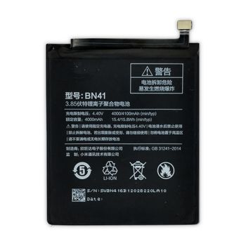 Bateria Compatible Xiaomi Bn41 - Xiaomi Redmi Note 4 / Redmi Note 4x (64gb) / Redmi Note 4 Prime (4000mah) / Capacidad Original