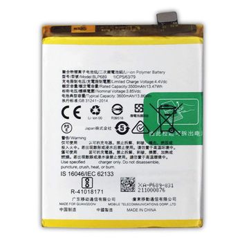 Bateria Compatible Oppo Blp689 - Oppo R17 Neo |  / 3600mah / Capacidad Original / Repuesto Nuevo Calidad Maxima / Envio Rápido