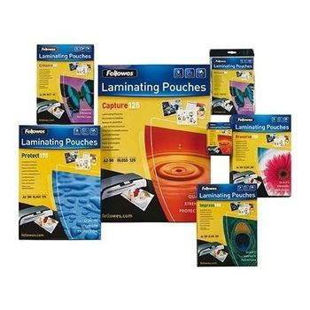 Fellowes 5307506 - Fundas para plastificar, A3, 125 micras, caja de 100