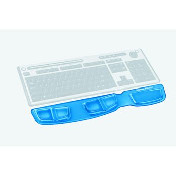 Reposamuñecas Para Teclado Gel Fellowes Canal V Azul