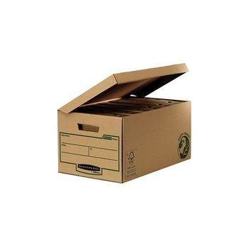 Cajon Fellowes Carton Reciclado Para Almacenamiento De Archivadores Capacidad 6 Cajas De Archivo 80 Mm