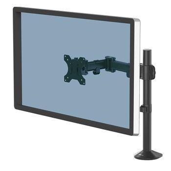 Reflex Brazo Para Monitor Individual - Hasta 8kg - Ajustable En Altura Y Profundidad - Sistema De Gestion De Cable - Color Negro Fellowes