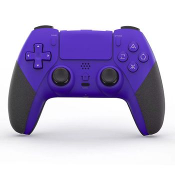 Mando Compatible Playstation Ps4 Con Cable Y Con Vibracion Color Morado Envio 24h Nuevo