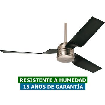 Ventilador De Techo Hunter 50638 Cabo Frio Si Negro/ Plateado Mate