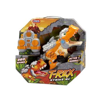 Little Tikes T-rex Strike-juguete Teledirigido-mastica, Camina, Ruge Y Gira-vehículo Con Forma De Dinosaurio Con Música Y Efectos De Sonido-edad: 4+ Años, Color (656767)