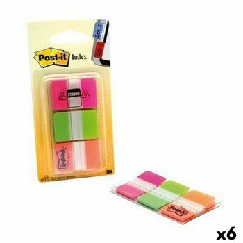 Set De Notas Adhesivas Post-it Index Multicolor 25 X 38 Mm (6 Unidades)