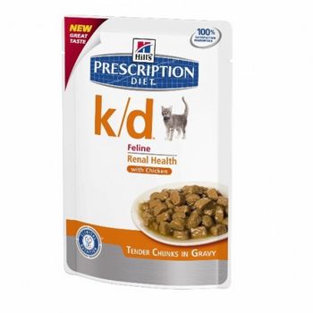 Hill's Prescription Diet Feline K/d Pollo (bolsita) - Pack 12 X Bolsa De 85 Gr