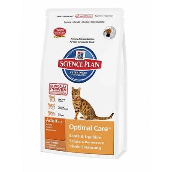 Hill's Science Plan Feline Adult Optimal Care Cordero - Saco De 10 Kg