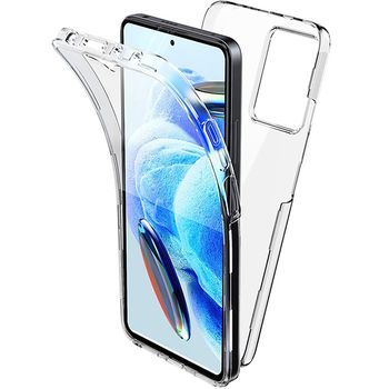 Funda De Protección Delantera Y Trasera 360° Gift4me Compatible Con Movil Xiaomi Redmi Note 12r - Transparente