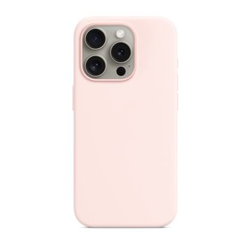 Funda Trasera De Silicona Liquida Gift4me Compatible Con Movil Apple Iphone 15 Plus - Rosa