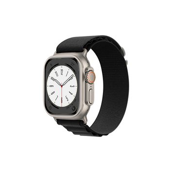 Bracelete Nylonsense Alpine M (pulso De 145mm A 190mm) Para Apple Watch Series 3 - 38mm - Preto