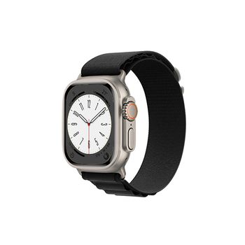 Bracelete Nylonsense Alpine M (pulso De 145mm A 190mm) Para Apple Watch Series 8 - 41mm - Preto