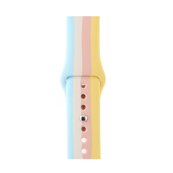 Bracelete Smoothsilicone Rainbow Para Apple Watch Series 9 - 41mm