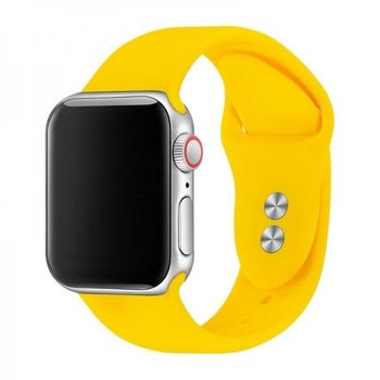 Bracelete Smoothsilicone Para Apple Watch Series 9 - 41mm - Amarelo